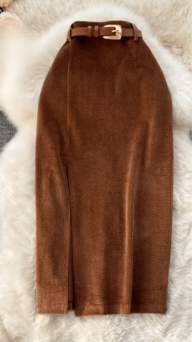 VALENÇA - Vintage Slit Midi Skirt