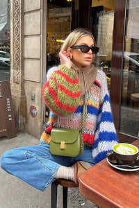 Zoé - Multicolor Mohair Sweater for Women - Cozy, Fitted, and Stylish 2