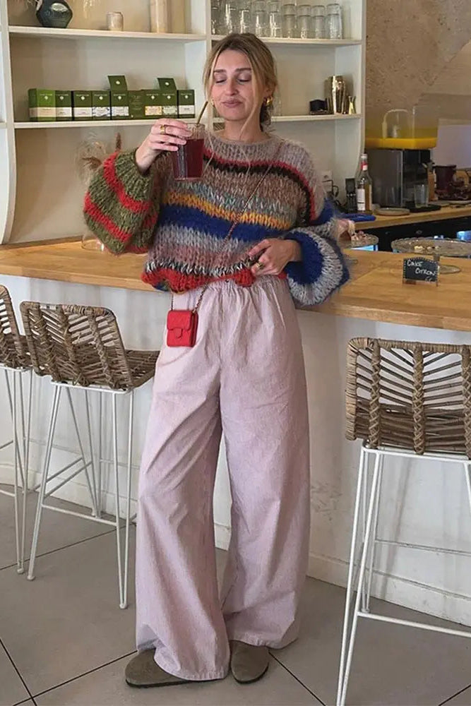 Zoé - Multicolor Mohair Sweater for Women - Cozy, Fitted, and Stylish 5