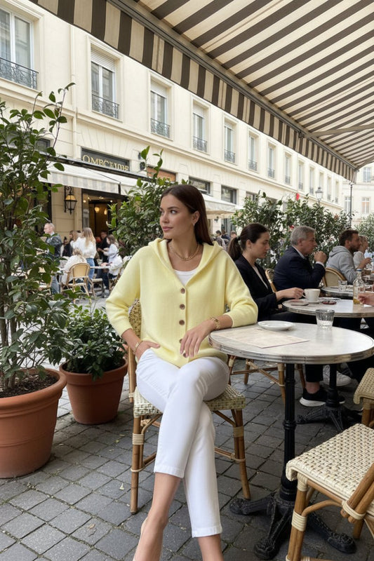 LYNTH – Women’s Soft Hooded Knit Cardigan with Relaxed Fit