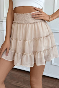 Fleur – Modern Bohemian Skort with Breathable Tiered Charm