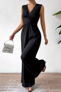 Kalia – Essential Sleeveless Waist-Cinching Commuter Jumpsuit