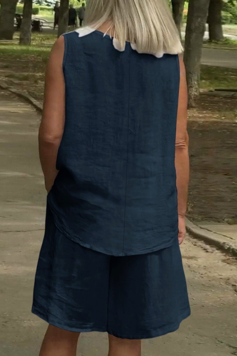 GIADA – Women’s Modern Linen Summer Outfit Set