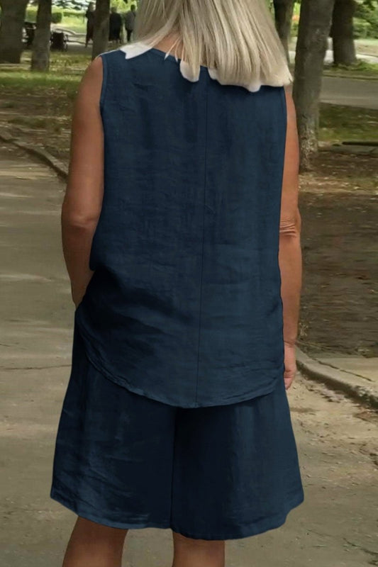 GIADA – Women’s Modern Linen Summer Outfit Set