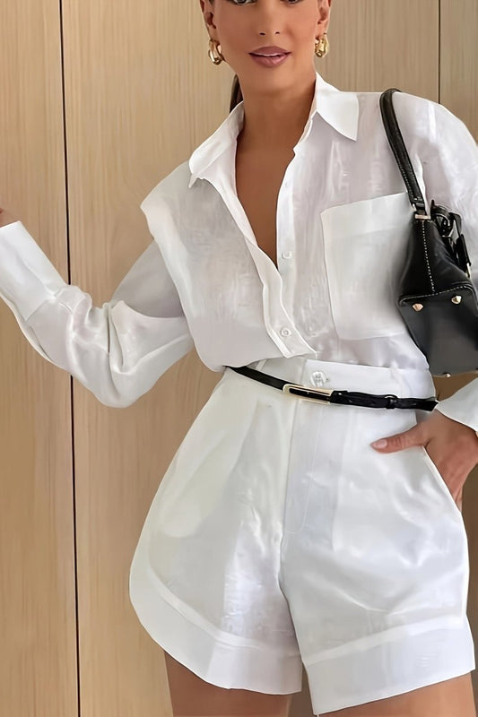 DELILAH – Refined Elegant Women’s Linen Suit Set