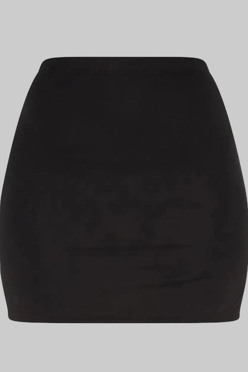 Ilaria – Sophisticated Sexy Mini with Tapered Side Ease