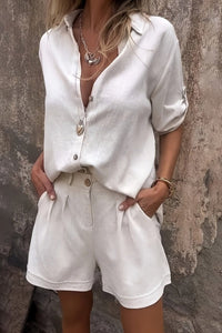 BLAIR – Relaxed Linen Shirt & Tailored Shorts