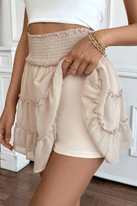 Fleur – Modern Bohemian Skort with Breathable Tiered Charm