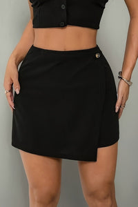 Yara – Sophisticated High-Waist Skirt with Tapered Irregular Ease