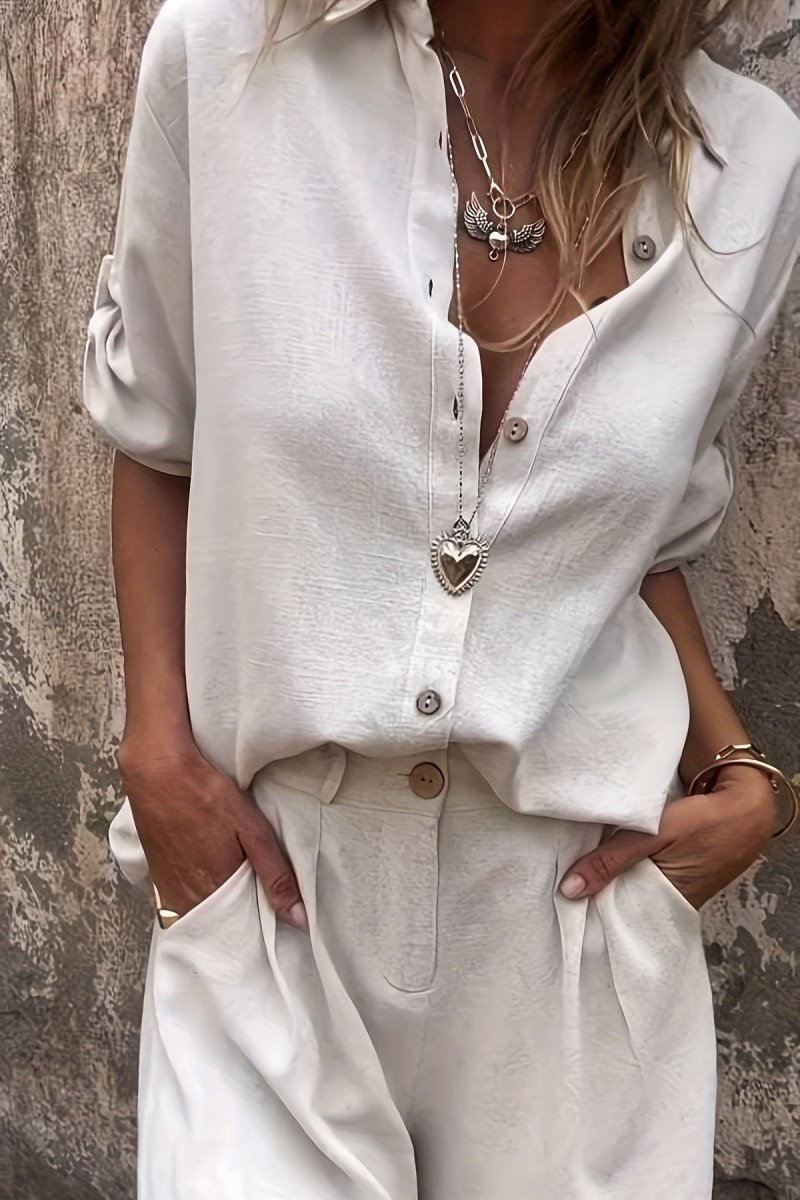 BLAIR – Relaxed Linen Shirt & Tailored Shorts