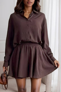 Victoria – Polished Long Sleeve Skirt Ensemble