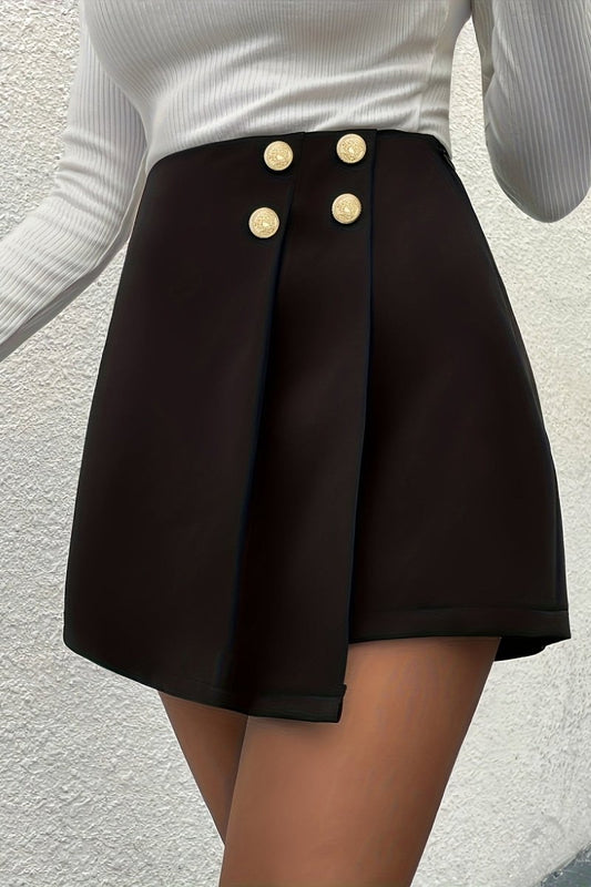 BRYALINA – Double Button Zipper Casual Skort