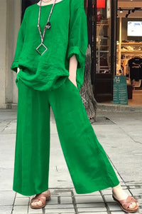 ALYSSA – Women’s Spring Linen Casual Suit Set