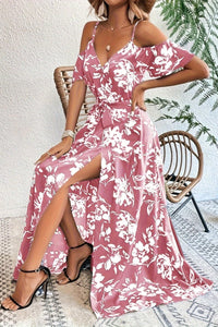 Avery Bloom - Floral Cold Shoulder Maxi Dress