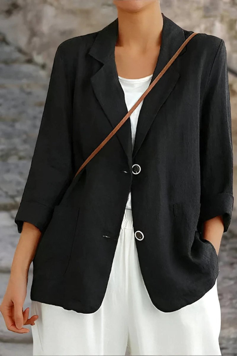 Fable – Elegant Lightweight Linen Blazer with Casual Poise